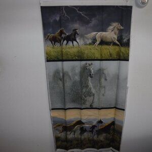 HORSE DESIGNS FABRIC PANEL